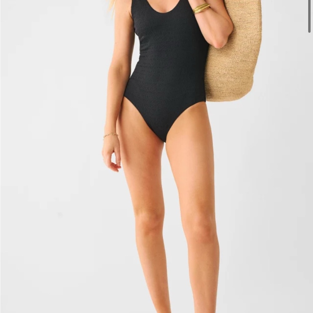 Faherty Black One Piece swimsuit